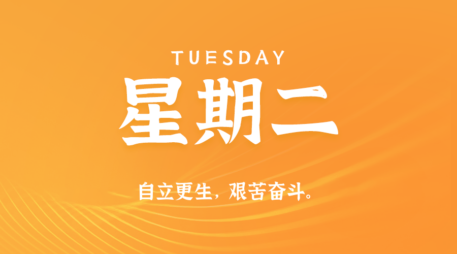 09日08日，星期二，在这里每天60秒读懂世界！