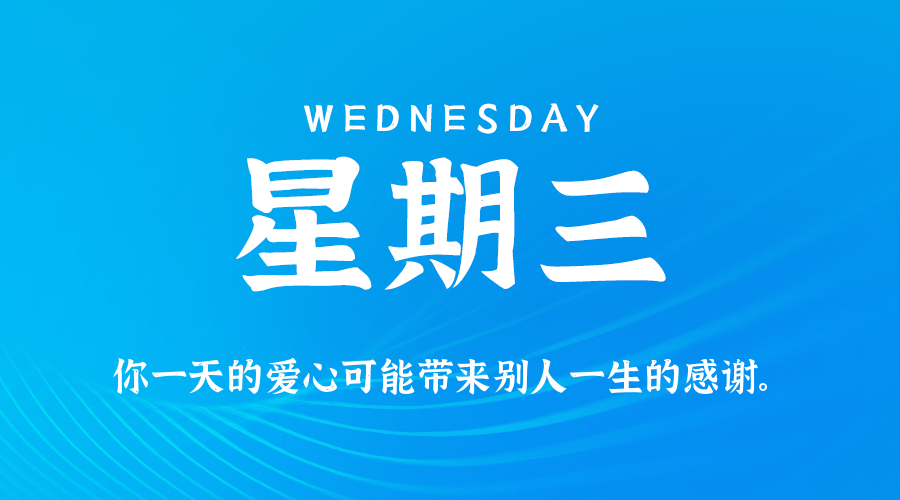 09日09日，星期三，在这里每天60秒读懂世界！