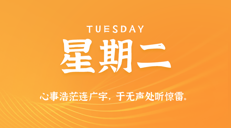 09日15日，星期二，在这里每天60秒读懂世界！